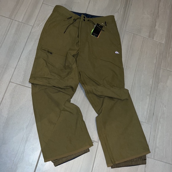 🔥 QUIKSILVER- 15K ELMWOOD PANTS FOR MEN SNOW SHELL PANTS🔥 - Picture 8 of 8